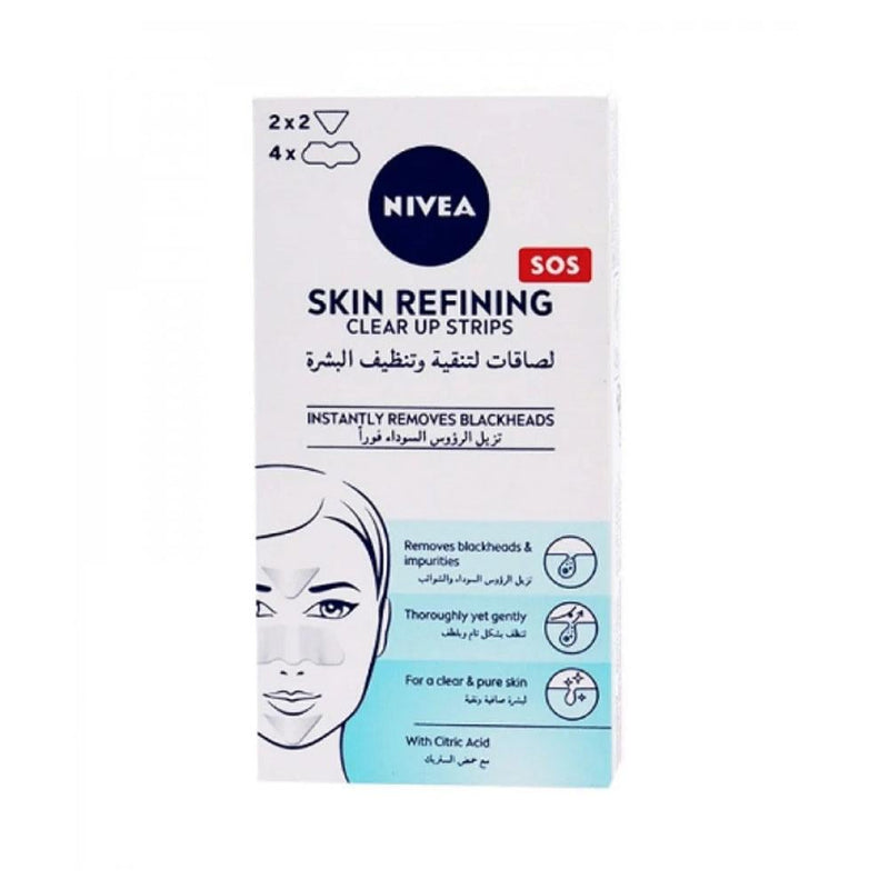 NIVEA Pore Strips Refining Clear-Up 6 Sachets Blackhead Removal