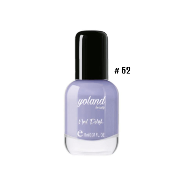 Yolande Beauty Nail Polish, Quick-Drying Formula, Glossy Finish, 62