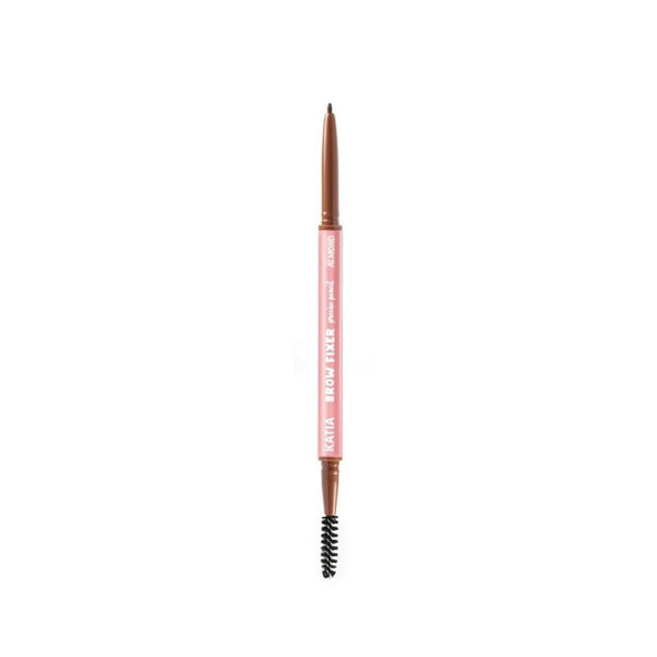 Katia Waterproof Eyebrow Pencil, Almond, Dual-Ended with Grooming Brush
