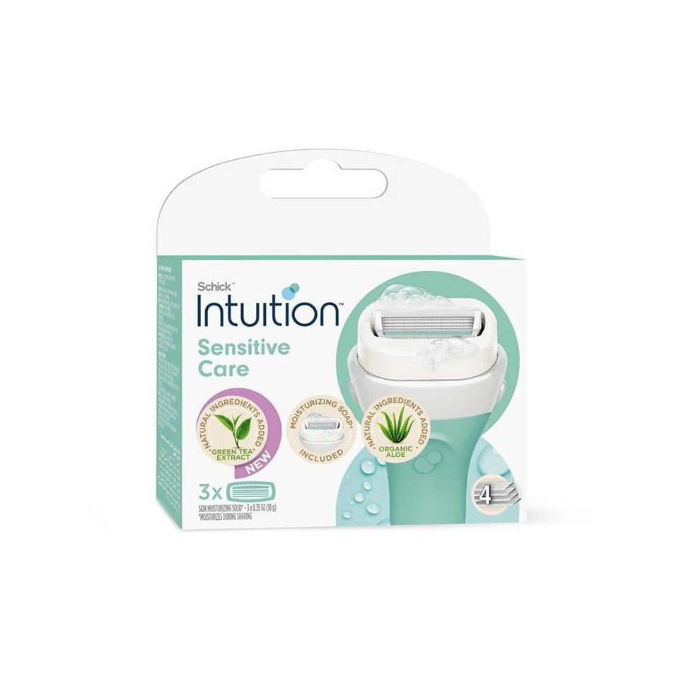 Schick Intuition Aloe Vera Razor Blade Refills for Women Sensitive Skin 3 Count