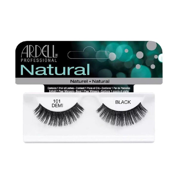 Ardell 101 Natural Demi Black Eyelashes, 100% Sterilized Hair, Reusable