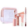 Lip Makeup Set Long Wear Daily Combo Free Mini Makeup Bag 3-Piece