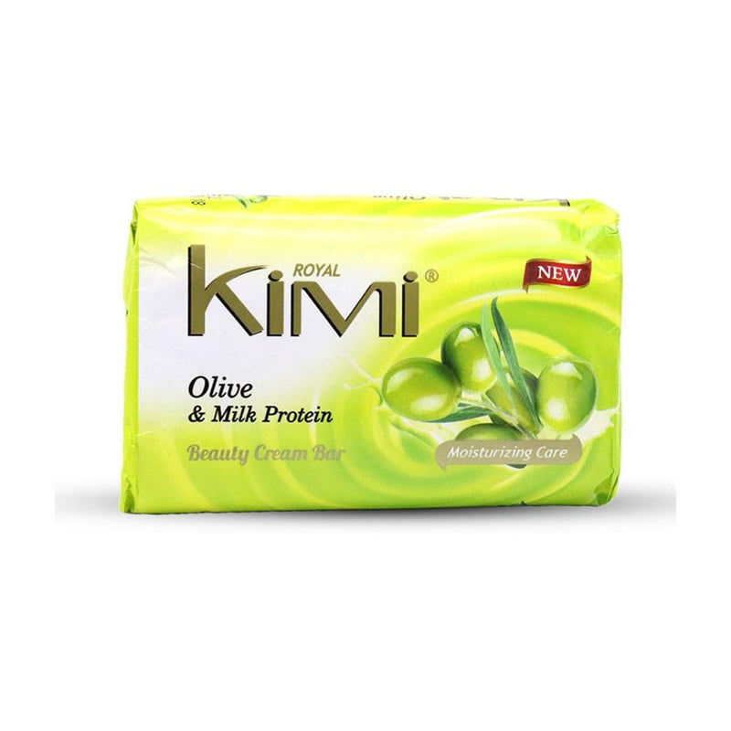 Beauty Cream Bar Soap Olive & Milk Protein Royal Kimi 70g