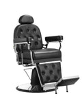 Salon System Men's Barber Chair - Faux Leather, Hydraulic Lift