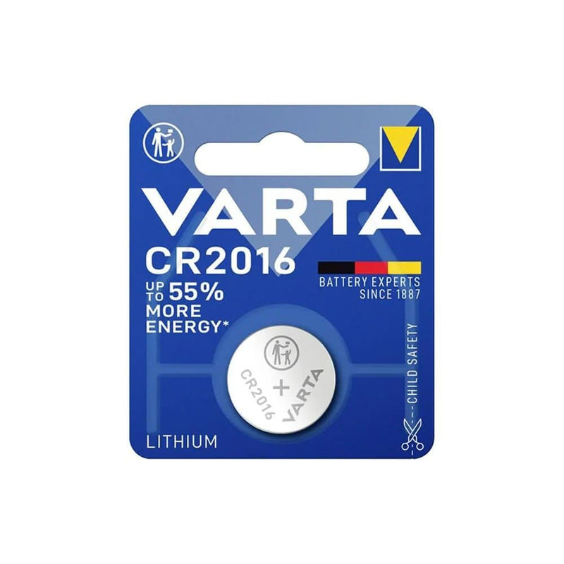 CR2016 Lithium Battery 3V Long Life Varta 1 Pack