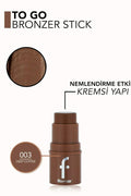 Flormar To-Go Bronzer Stick - Creamy Blendable Formula for All Skin Types