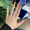 Best Silver Ring Elegant Feminine Design Modern Accessory 1718-014