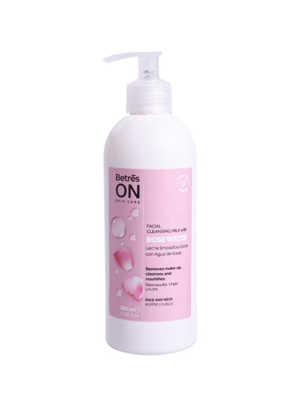 Rose Water Cleansing Milk Gentle Makeup Removal Betres on 380ml