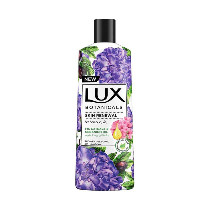 Shower Gel for Dry Skin Skin Renewal Fig Extract Geranium Oil Lux 500ml