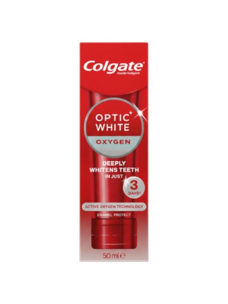 Colgate Optic White Oxygen Toothpaste Deep Stain Removal 50ml