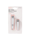 Nail Clippers for Thick Nails Stainless Steel Precision Set Beauty System 2pc