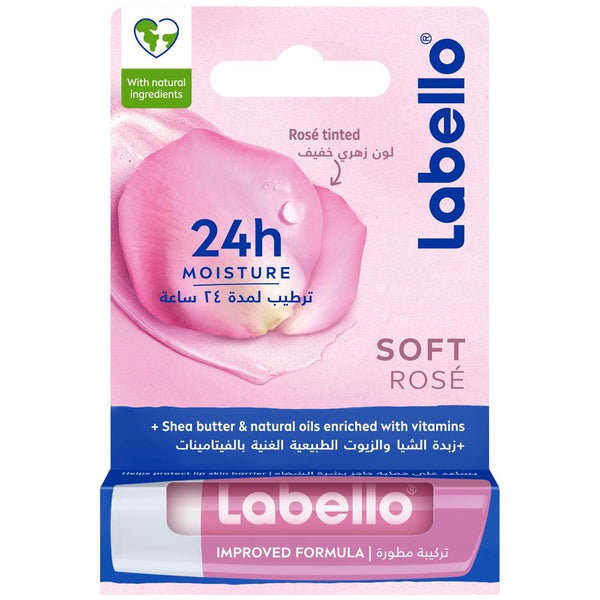 Best Lip Balm Soft Rose Tinted Moisturising Formula Labello 4.8g
