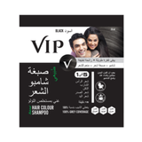 VIP Black Hair Color Shampoo with Pearl Extract Covers Gray Hair 20 ml