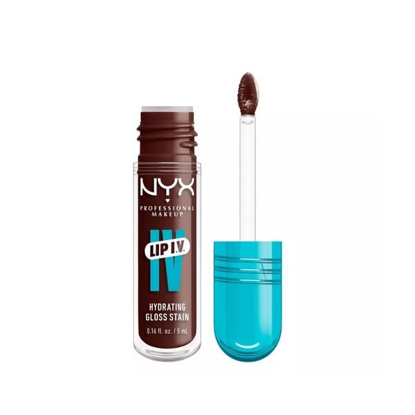 NYX VIV Serum Moisturizing Lip Gloss, Vitamin B12, Magnesium, Mocha Me Wet