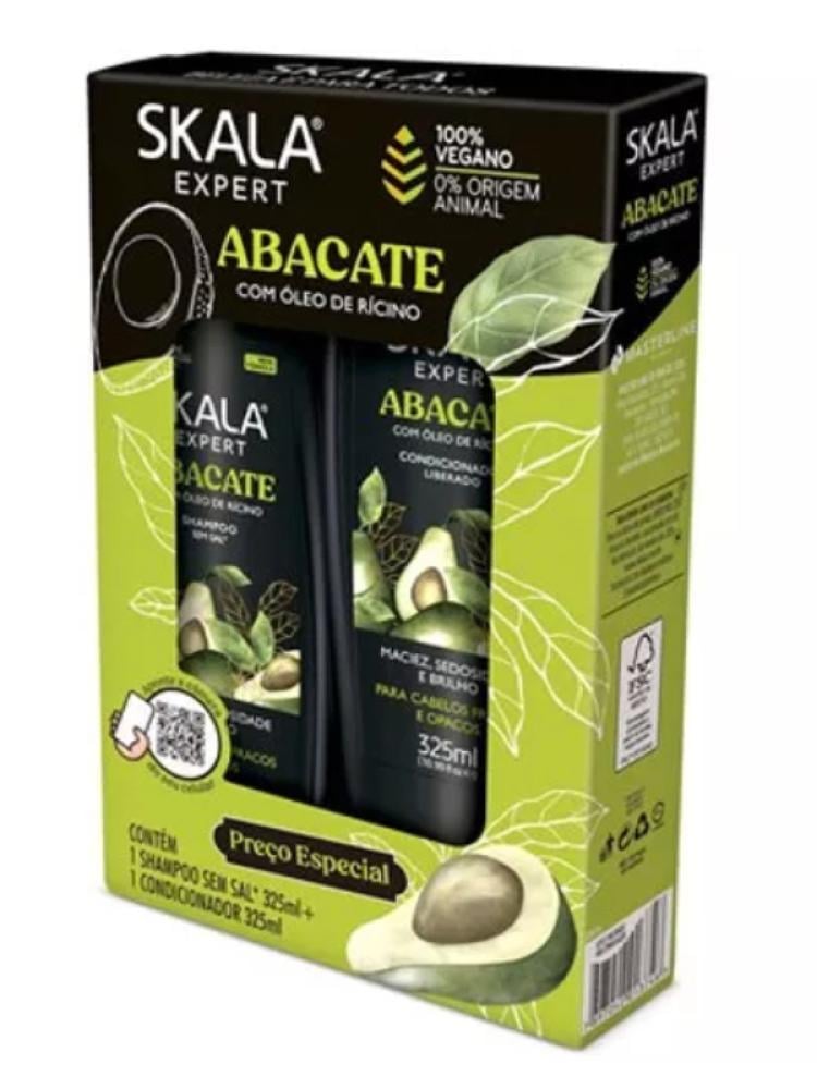 Scala Avocado & Castor Oil Shampoo Conditioner Set - Dry/Damaged Hair, 2 x 325ml
