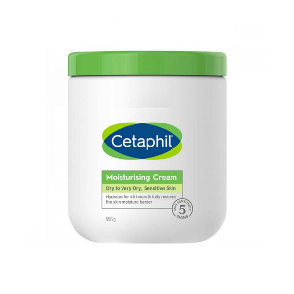 Cetaphil Moisturizing Cream, Dry to Sensitive Skin, 550g