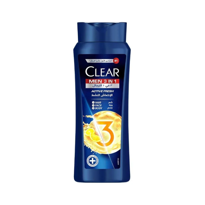 Clear Men 3-in-1 Active Fresh Shampoo - 600ml