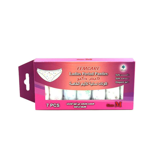 Top Rated Period Panties Disposable Heavy Flow FemCare Medium 7 Pack