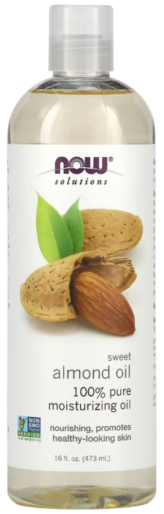 Sweet Almond Carrier Oil Bulk Skin Hydration Now 473ml