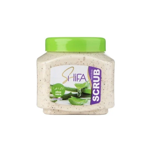 Best Facial Scrub Exfoliating Aloe Vera Vitamin E Shifa 300ml