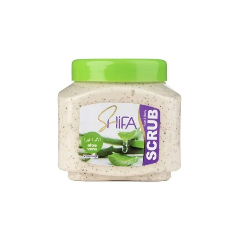 Best Facial Scrub Exfoliating Aloe Vera Vitamin E Shifa 300ml
