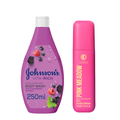 Shower Gel for Dry Skin Raspberry Vita-Rich Johnson's 250ml + Body Mist 170ml