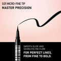 Black Liquid Eyeliner Smudge-Proof Precision Tip Long-Lasting Forever52