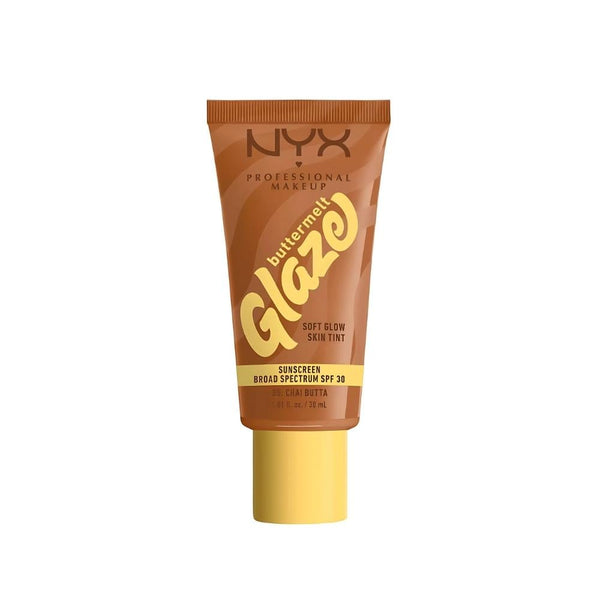 NYX Butter Melt Glaze Skin Tint SPF 30 Niacinamide Shea Butter 05 Chai Butta