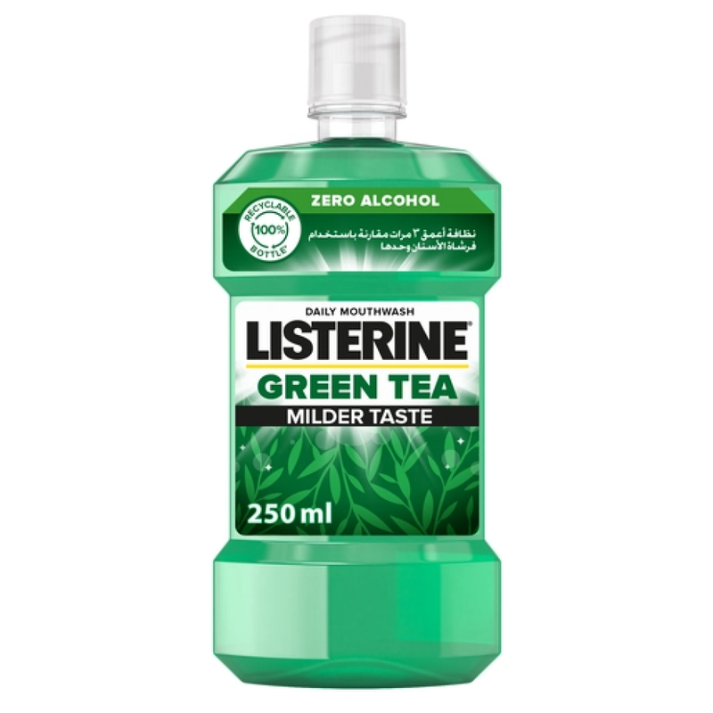 Antibacterial Mouth Wash Green Tea Mild Taste Listerine 250ml