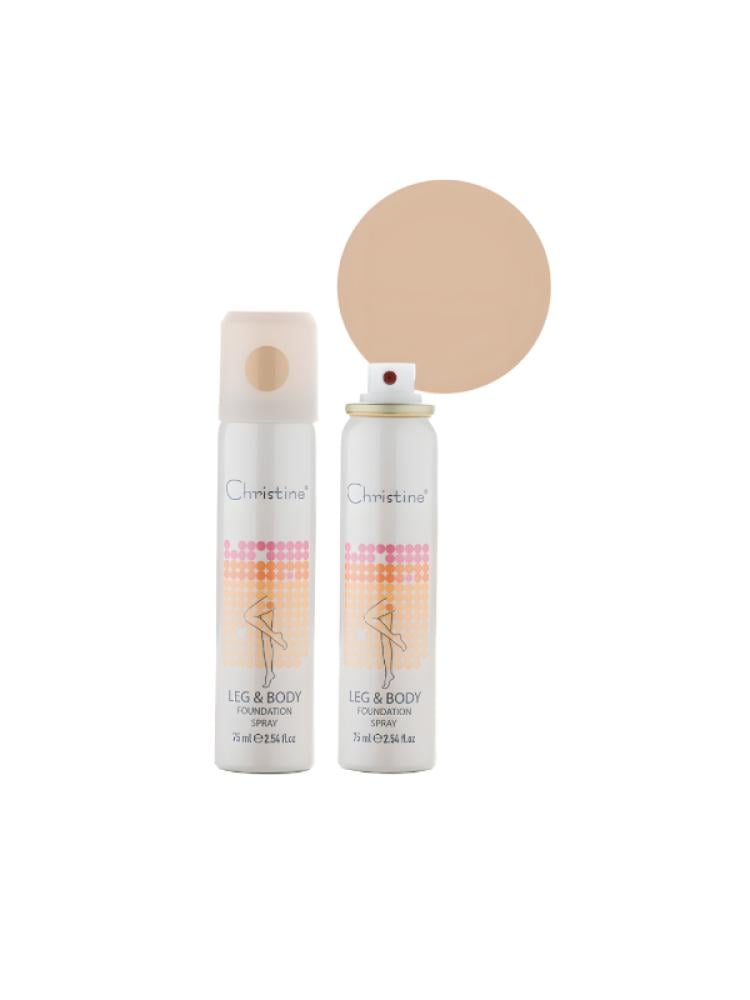 Leg Foundation Spray Natural Coverage Christine Body & Leg 75ml