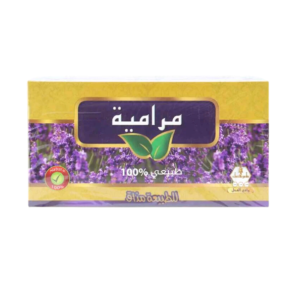 Wadi Al Nahal Sage Herbal Infusion, 100% Natural, 30 Sachets