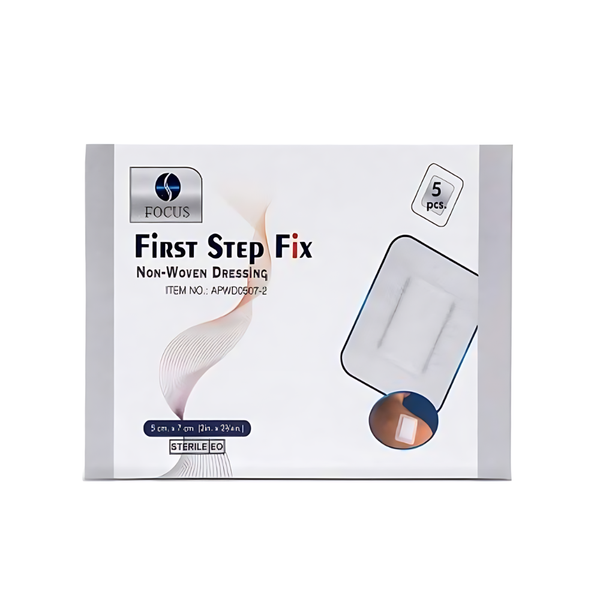 First Step Fox Medical Adhesive Wound Dressing 5x7 cm 5 Pieces