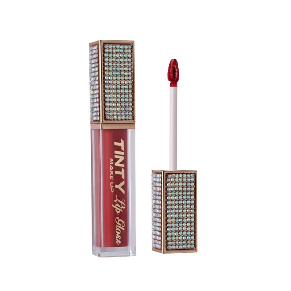 Tinty Liquid Lipstick L10, Glossy Shimmer, Moisturizing with Shea Butter
