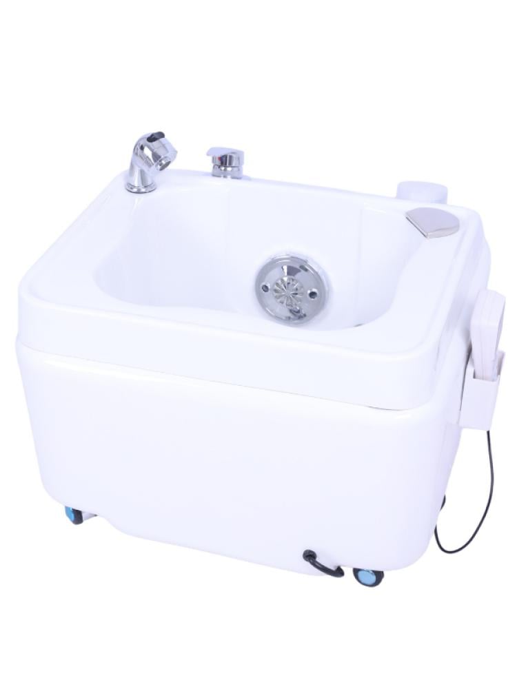 Salon System T098 Pedicure Tub with Jacuzzi & Wheels
