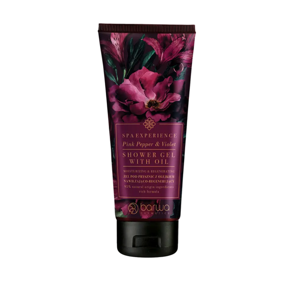 Barua Naturals Body Wash, Pink Pepper and Violet Scent, 200ml