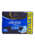 Always Sanitary Pads Maxi Night With Wings Sensitive Skin 48 Pack