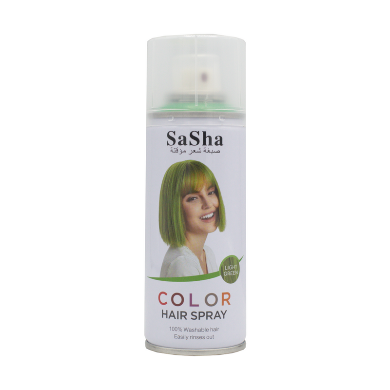 Sasha Temporary Hair Color Spray, Light Green, 130 ml
