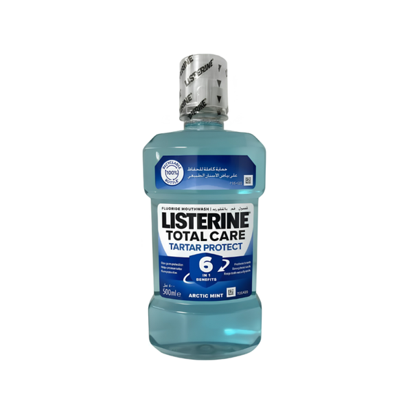 Buy Listerine Mouthwash Total Care Fluoride Protection Alcohol-Free 500ml