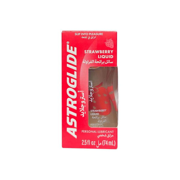 Natural Intimate Lubricant Strawberry Flavored Gel Astroglide 74ml