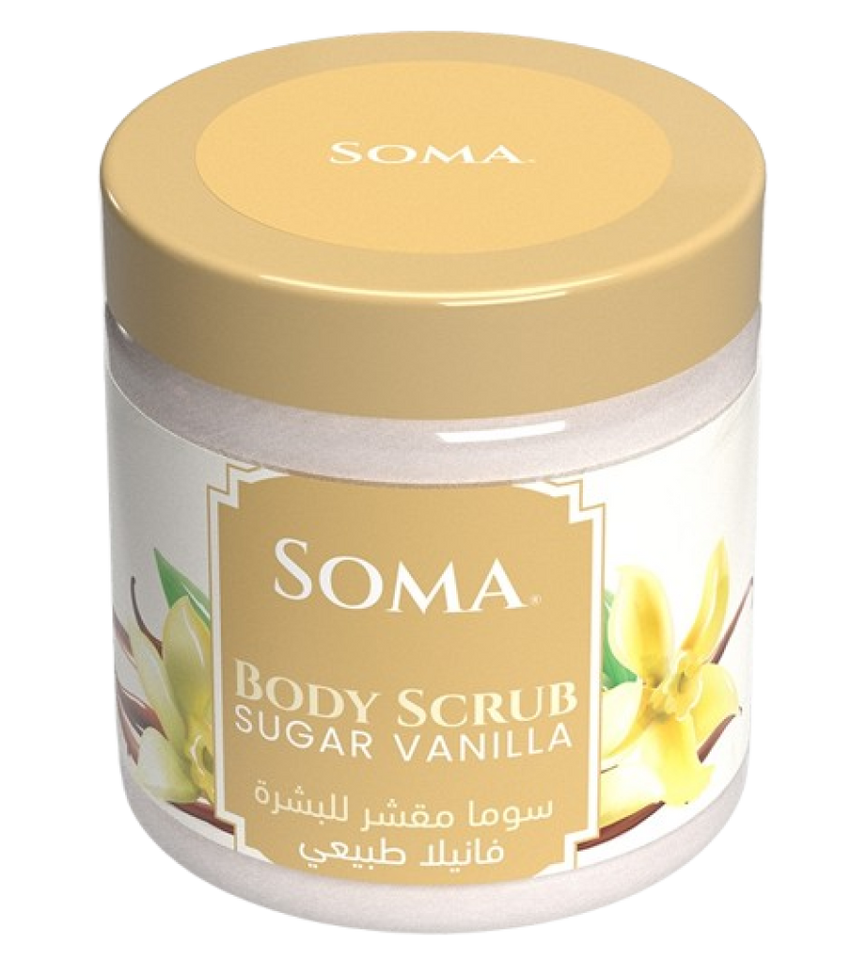 Soma Vanilla Sugar Body Scrub 500G - Exfoliates & Softens Skin