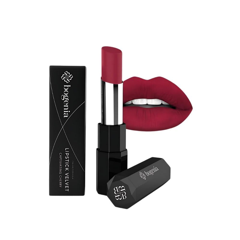 Buy Matte Lipstick Online Velvet Captivating Cherry Bogenia 3.6g