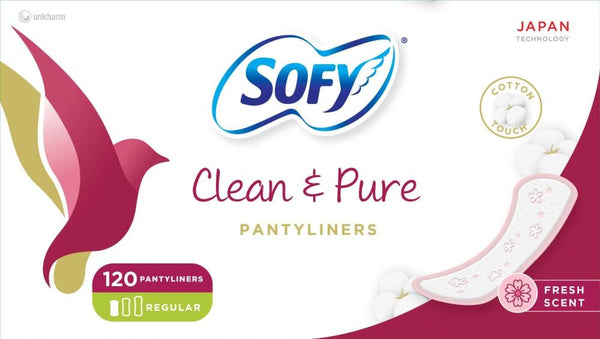 Buy Panty Liners Clean & Pure Daily Regular Fresh Scent Sofy 120 Pieces