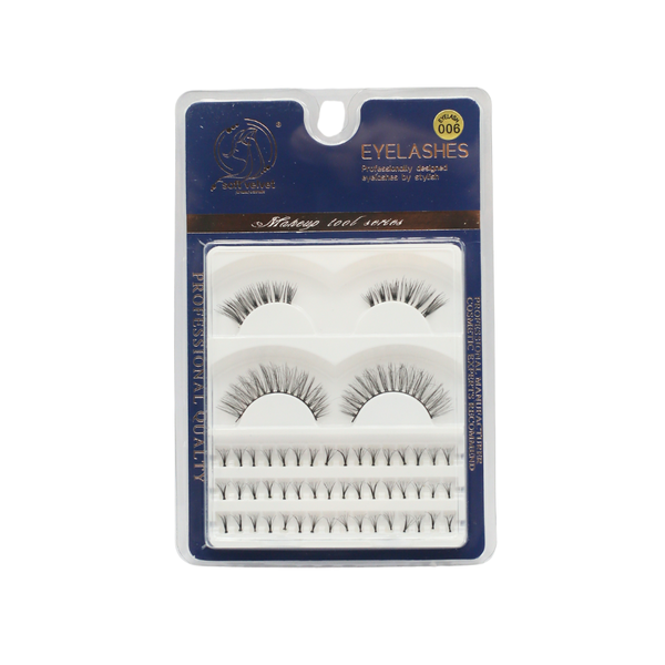 Natural Looking False Eyelashes Soft Velvet Fibers Set