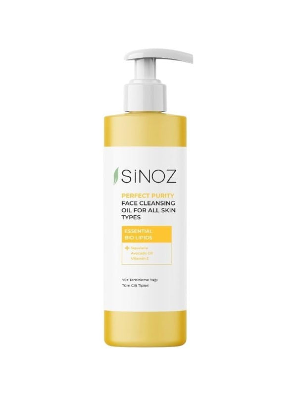 Sinoz Perfect Purity Face Cleansing Oil - Squalane, Avocado Oil, Vitamin E, 400ml