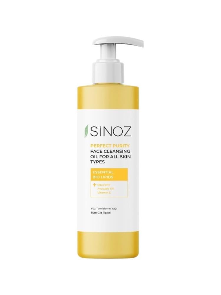 Sinoz Perfect Purity Face Cleansing Oil - Squalane, Avocado Oil, Vitamin E, 400ml