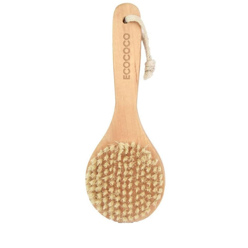 Exfoliating Body Brush for Dry Brushing with Dense Bristles by Ecococo, 1 Count