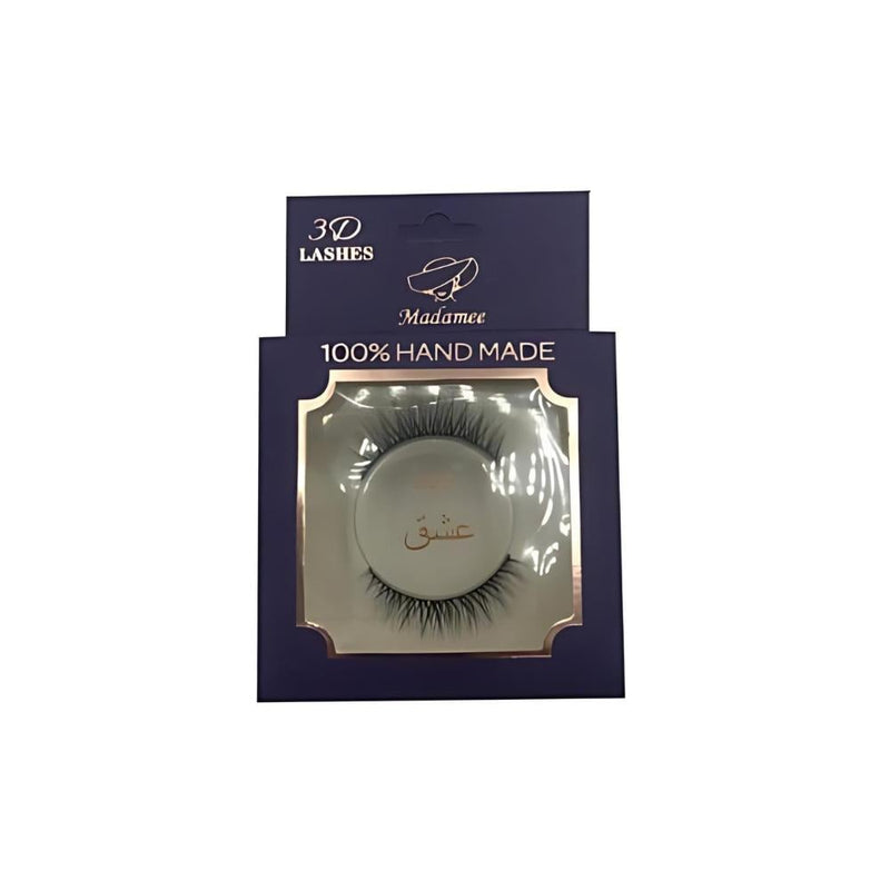 Natural Looking False Eyelashes Adhesive Love Style Madame 1 Pair