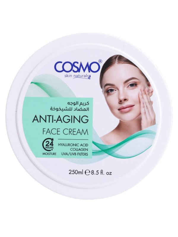Hydrating Face Cream with Hyaluronic Acid by Cosmo, 250ml