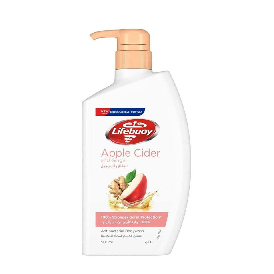 Lifebuoy Anti-Bacterial Body Wash Apple & Ginger Refreshing Cleansing 500ml