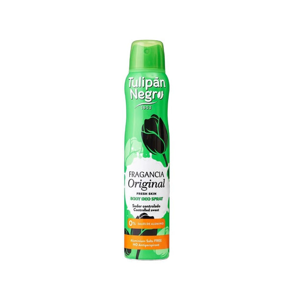 Tulipan Negro Deodorant Spray Original Scent Willow Bark & Chlorophyll 200ml